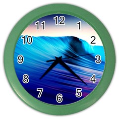 Rolling Waves Color Wall Clocks