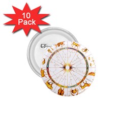 Zodiac  Institute Of Vedic Astrology 1 75  Buttons (10 Pack)