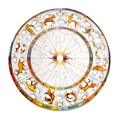 Zodiac  Institute Of Vedic Astrology Ornament (round Filigree)