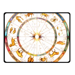 Zodiac  Institute Of Vedic Astrology Double Sided Fleece Blanket (small) 