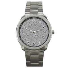 Water Glass Pattern Drops Wet Sport Metal Watch by Sapixe