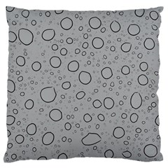 Water Glass Pattern Drops Wet Large Cushion Case (one Side) by Sapixe