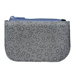 Water Glass Pattern Drops Wet Large Coin Purse