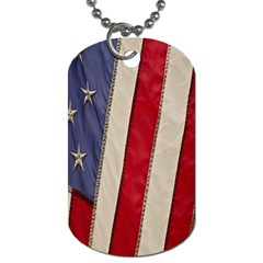 Usa Flag Dog Tag (one Side) by Sapixe