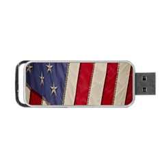 Usa Flag Portable Usb Flash (one Side) by Sapixe