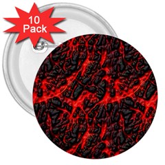 Volcanic Textures 3  Buttons (10 Pack) 