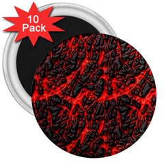 Volcanic Textures 3  Magnets (10 Pack)  by Sapixe