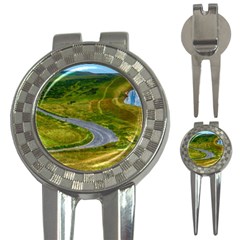 Cliff Coast Road Landscape Travel 3-in-1 Golf Divots