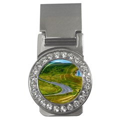 Cliff Coast Road Landscape Travel Money Clips (cz)  by Sapixe