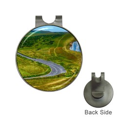 Cliff Coast Road Landscape Travel Hat Clips With Golf Markers