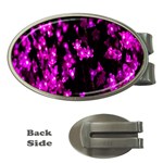 Abstract Background Purple Bright Money Clips (Oval)  Front