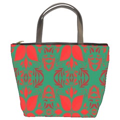 Christmas Background Bucket Bags by Sapixe