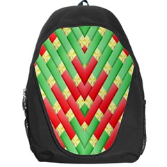 Christmas Geometric 3d Design Backpack Bag