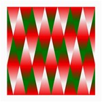 Christmas Geometric Background Medium Glasses Cloth (2-Side) Back