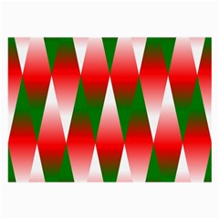 Christmas Geometric Background Large Glasses Cloth (2-side) by Sapixe