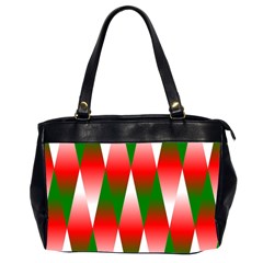 Christmas Geometric Background Office Handbags (2 Sides) 