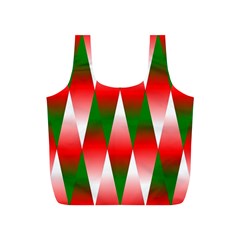 Christmas Geometric Background Full Print Recycle Bags (s)  by Sapixe