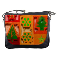 Christmas Design Seamless Pattern Messenger Bags