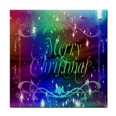 Christmas Greeting Card Frame Face Towel by Sapixe