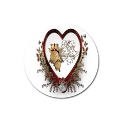 Christmas Décor Decoration Winter Magnet 3  (round)