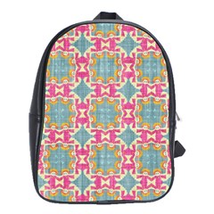 Christmas Holidays Seamless Pattern School Bag (large)