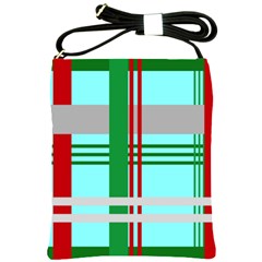 Christmas Plaid Backgrounds Plaid Shoulder Sling Bags