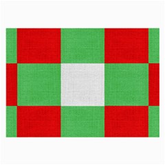 Fabric Christmas Colors Bright Large Glasses Cloth