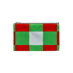 Fabric Christmas Colors Bright Cosmetic Bag (small)  by Sapixe