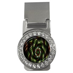 Fractal Christmas Colors Christmas Money Clips (cz) 