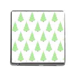 Background Christmas Christmas Tree Memory Card Reader (square)
