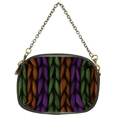 Background Weave Plait Purple Chain Purses (one Side) 