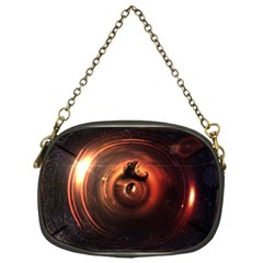 Steampunk Airship Sailing The Stars Of Deep Space Chain Purses (one Side)  by jayaprime