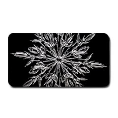 Ice Crystal Ice Form Frost Fabric Medium Bar Mats by Sapixe