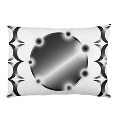 Metal Circle Background Ring Pillow Case by Sapixe