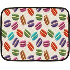 Macaron Macaroon Stylized Macaron Fleece Blanket (mini) by Sapixe