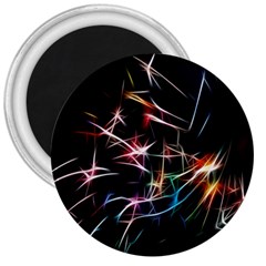 Lights Star Sky Graphic Night 3  Magnets by Sapixe