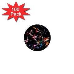 Lights Star Sky Graphic Night 1  Mini Buttons (100 Pack)  by Sapixe