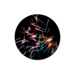 Lights Star Sky Graphic Night Magnet 3  (round) by Sapixe
