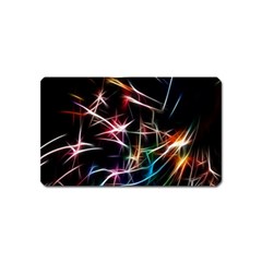 Lights Star Sky Graphic Night Magnet (name Card) by Sapixe