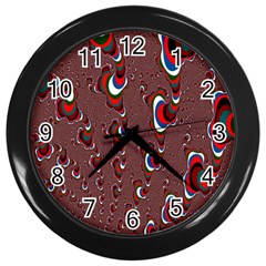Mandelbrot Fractal Mathematics Art Wall Clocks (black)