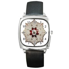 Jewelry Jewel Gems Gemstone Shine Square Metal Watch by Sapixe