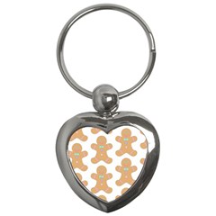 Pattern Christmas Biscuits Pastries Key Chains (heart) 