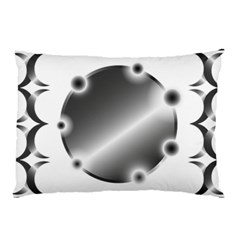 Metal Circle Background Ring Pillow Case (two Sides) by Sapixe