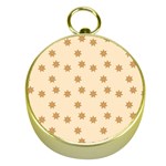 Pattern Gingerbread Star Gold Compasses Front