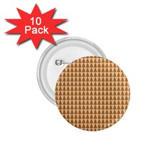 Pattern Gingerbread Brown 1 75  Buttons (10 Pack) by Sapixe