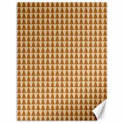 Pattern Gingerbread Brown Canvas 36  X 48   by Sapixe