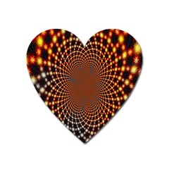 Pattern Texture Star Rings Heart Magnet by Sapixe