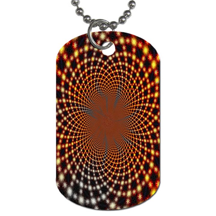 Pattern Texture Star Rings Dog Tag (Two Sides)