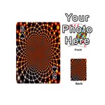 Pattern Texture Star Rings Playing Cards 54 (Mini)  Front - Spade5