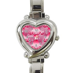 Seamless Repeat Repeating Pattern Heart Italian Charm Watch